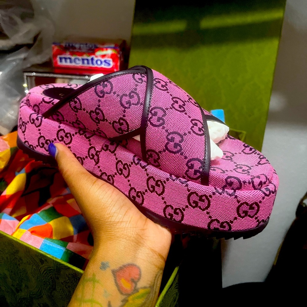 Gucci Platform Slides